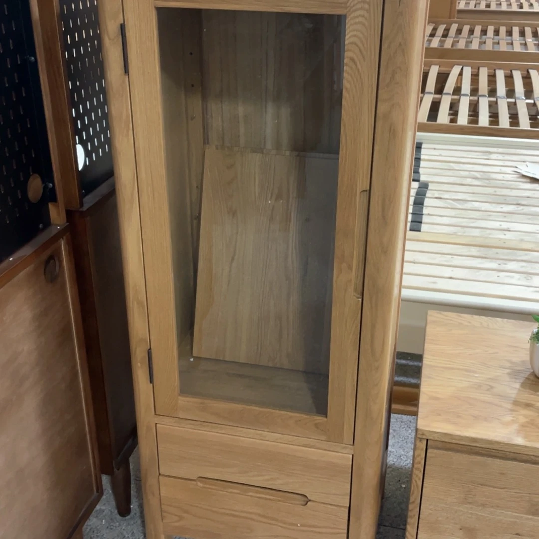 木电视边柜原木色样品，微瑕疵1.3高