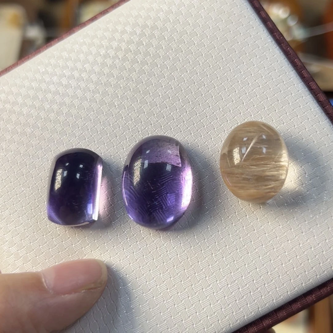 水晶手链未镶嵌谢**主蛋面镶银款