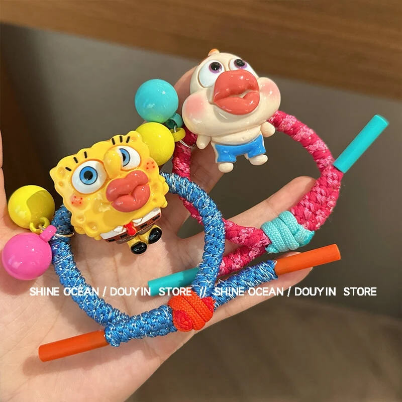 双海萌趣可爱卡通发圈女高级感气质时尚甜美简约百搭丸子皮筋头绳