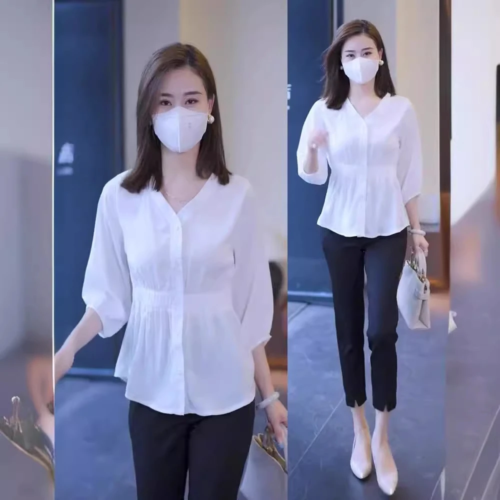 衬衣防晒女夏季薄2025款时尚宽松显瘦设计感减龄