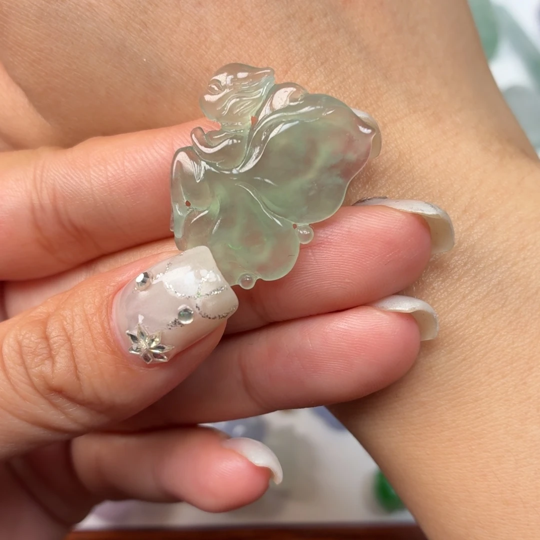 定制翡翠未镶嵌蝴蝶仙子