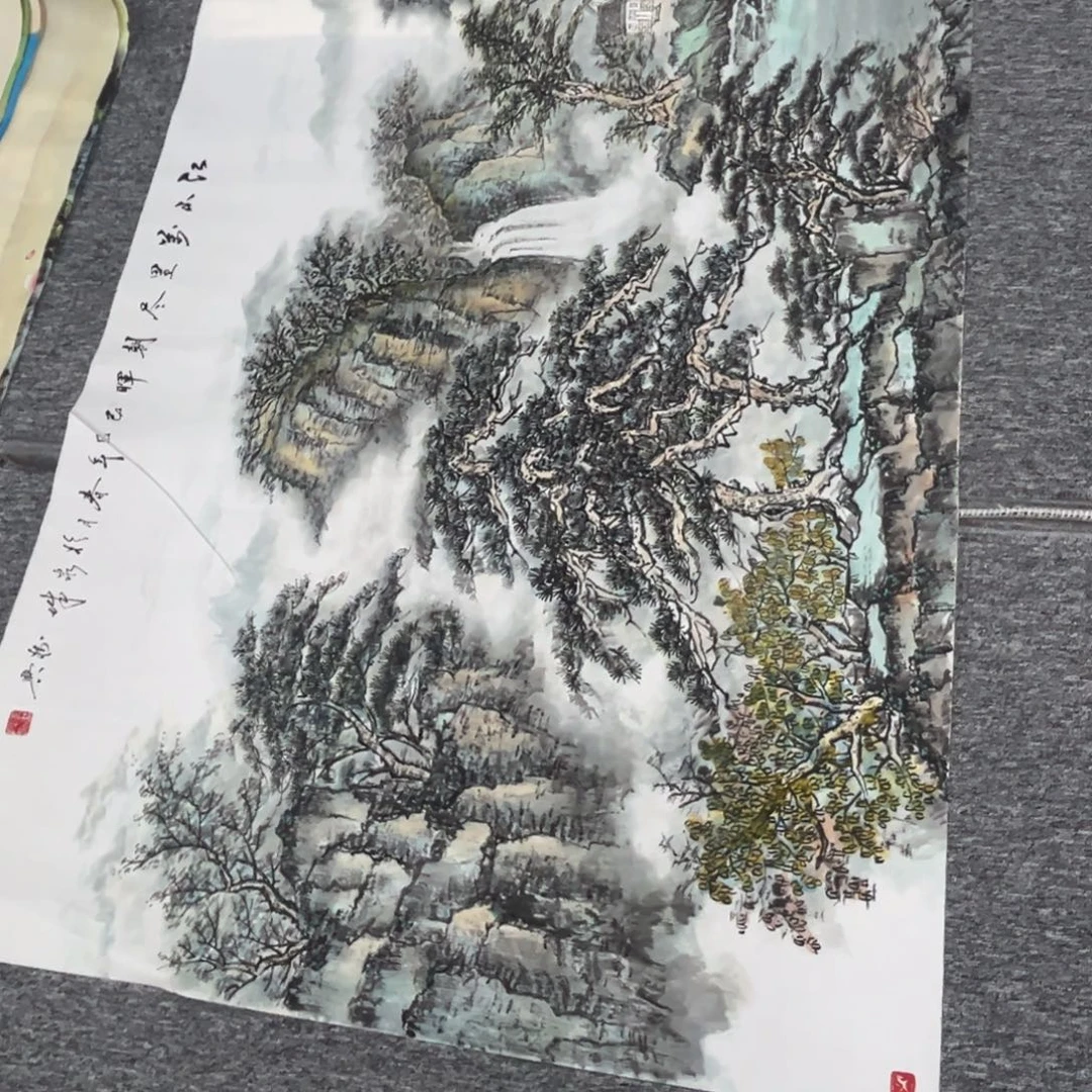 哈***西国画绘画作品多次参加