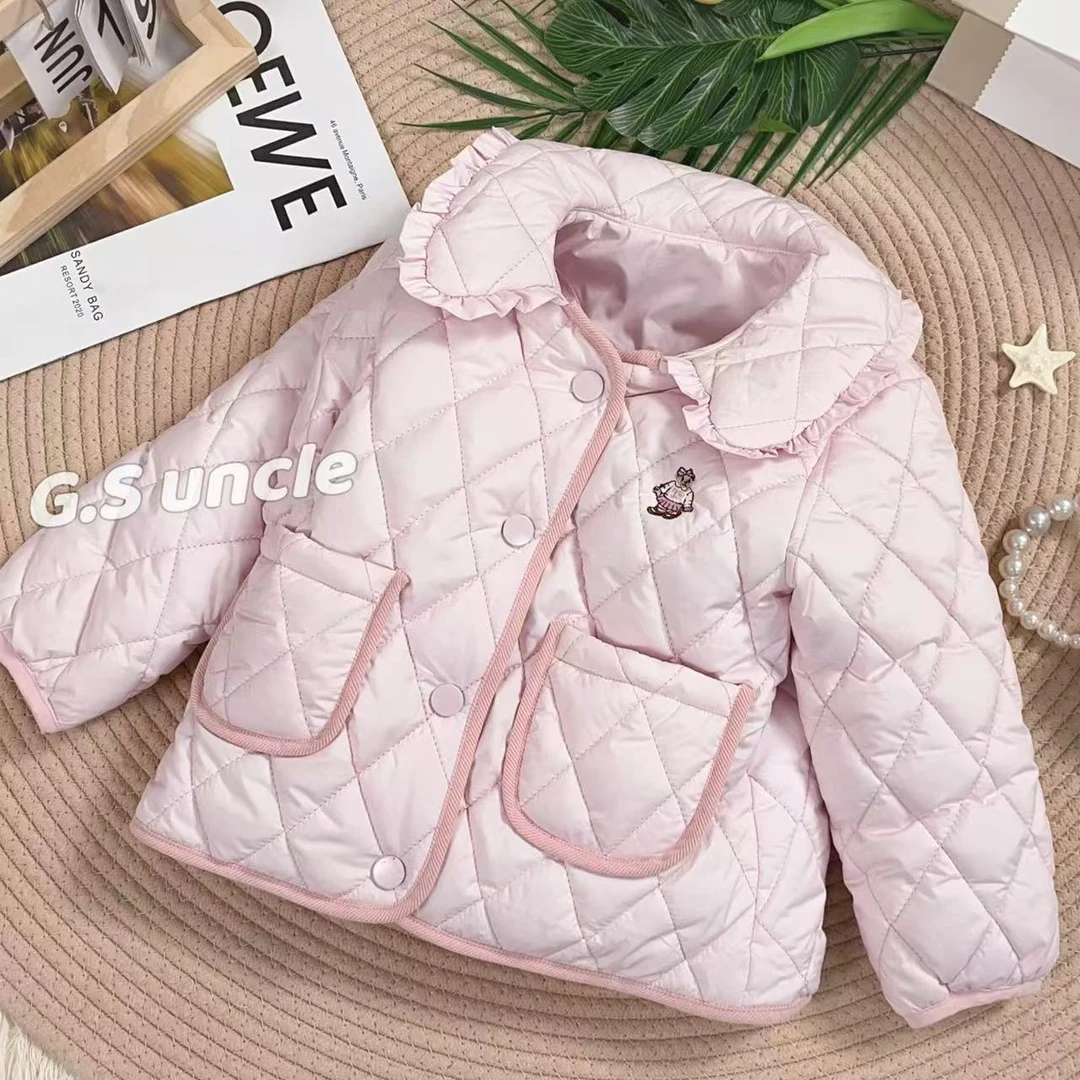 【】H25215女宝新品2025秋冬季棉服棉衣宝宝儿童时尚可爱百搭棉服