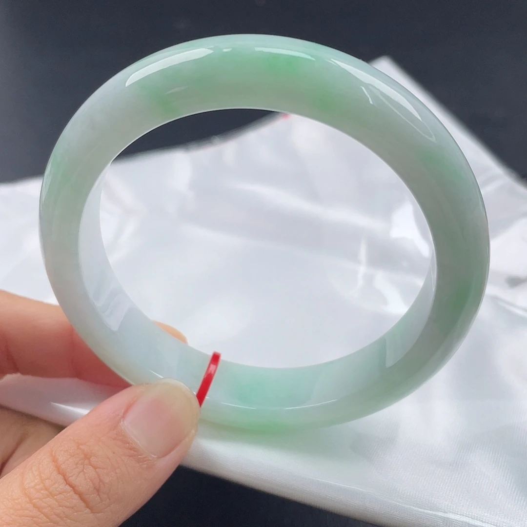 翡翠未镶嵌手镯5960正圈