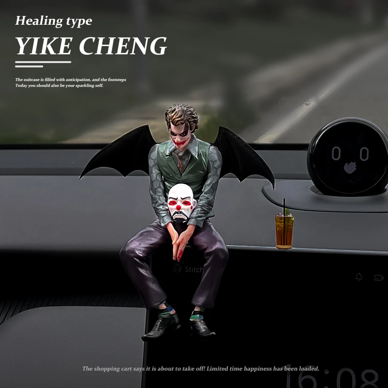 【杰克蝙蝠小丑】希斯莱杰蝙蝠小丑车载摆件装饰品