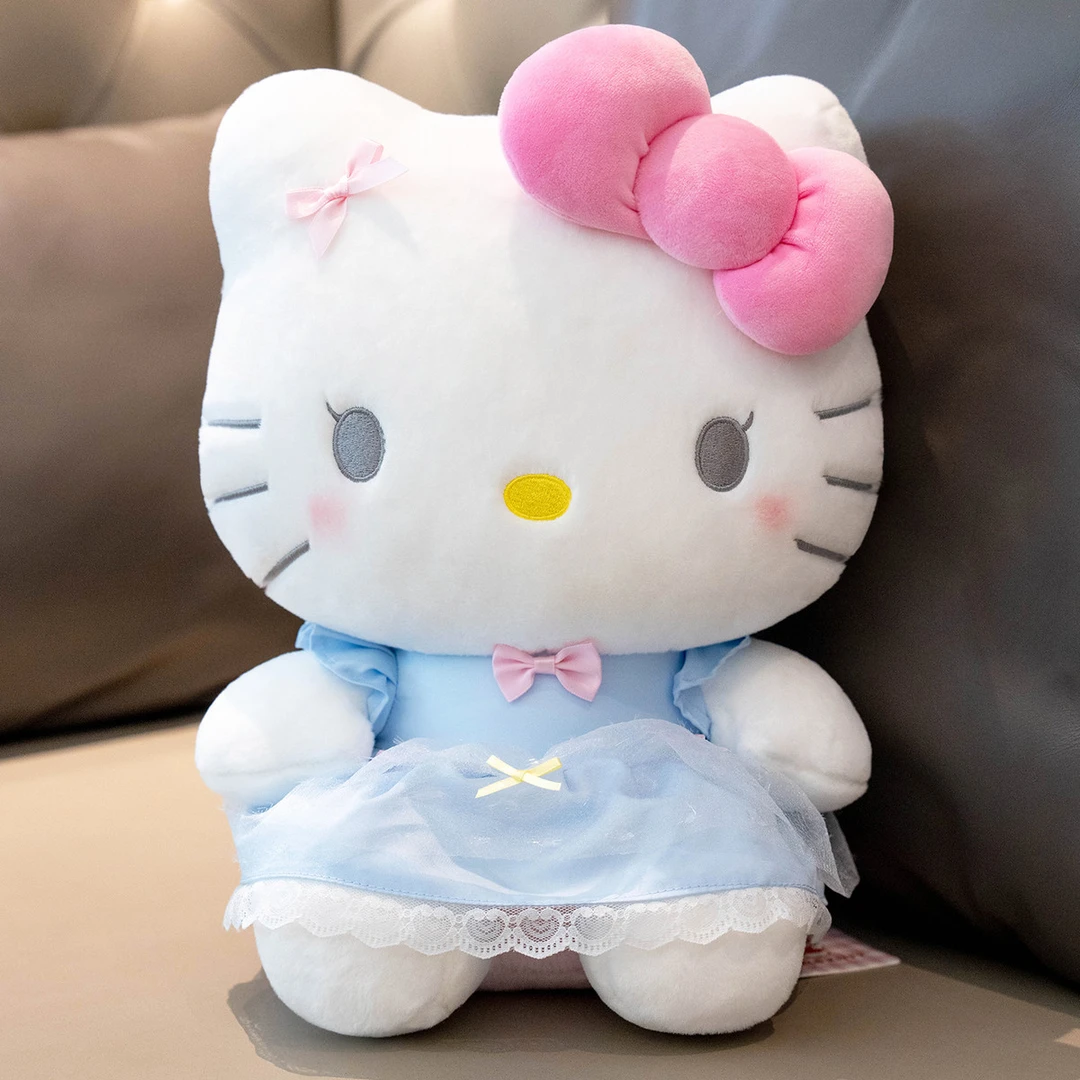 正版HelloKitty公仔乐园淑女裙Hello玩偶娃娃猫咪毛绒玩具礼物女
