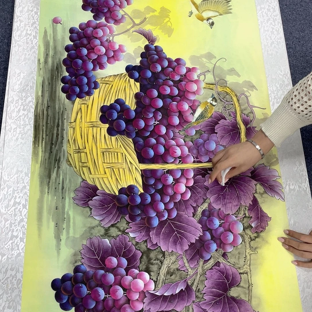 国画作品小姐姐放漏…