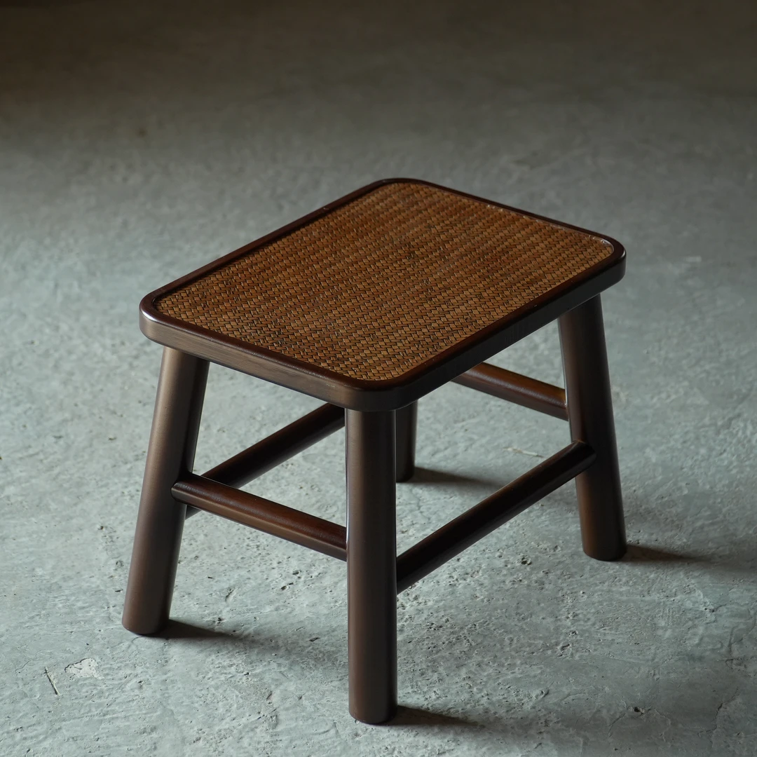 （童趣）中式竹凳/清巧舍/原创非遗手工竹编楠竹/茶道配件/复古家具