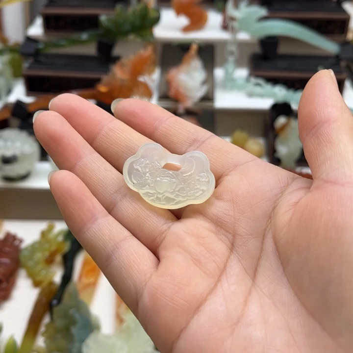 蛇纹石玉未镶嵌岫玉发簪