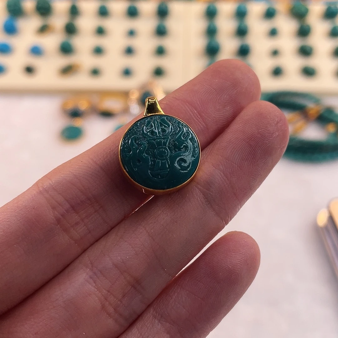 绿松石未镶嵌配饰