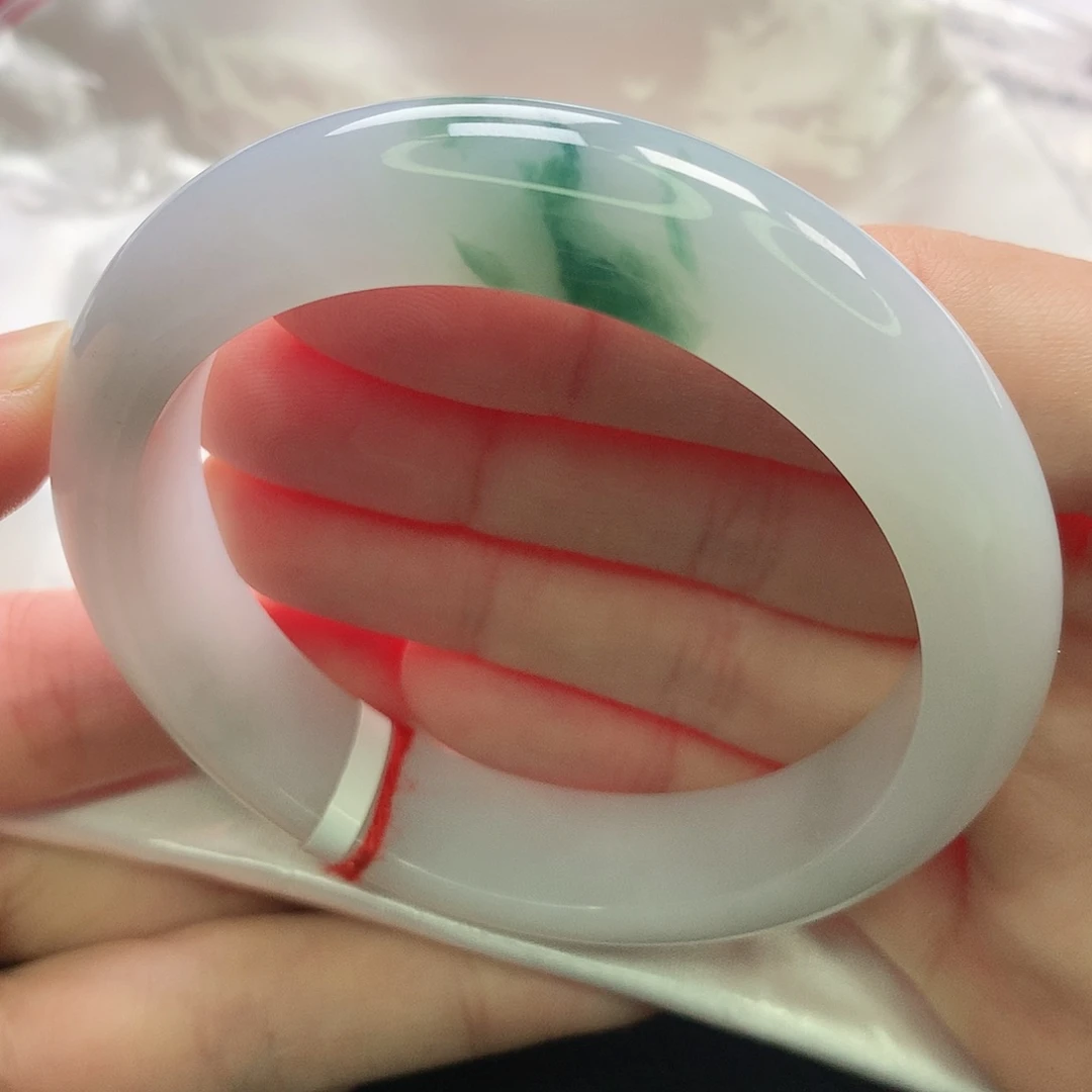 翡翠未镶嵌手镯缅甸55.5