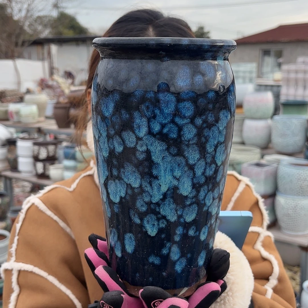 口径13高23一个蓝雪花