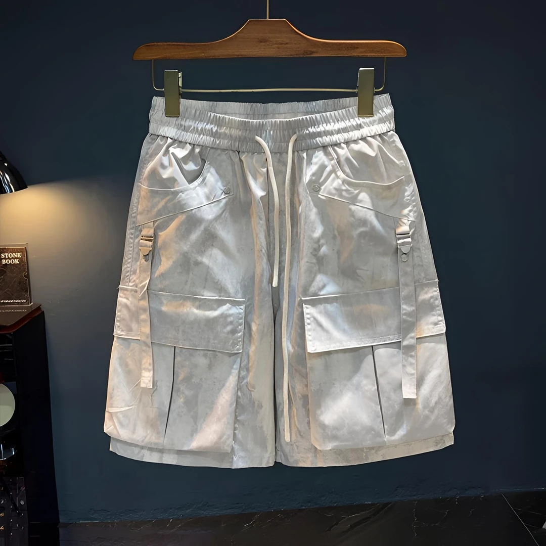 Cebrodz潮牌短裤男夏季新款宽松工装五分裤速干冰丝休闲薄款男裤