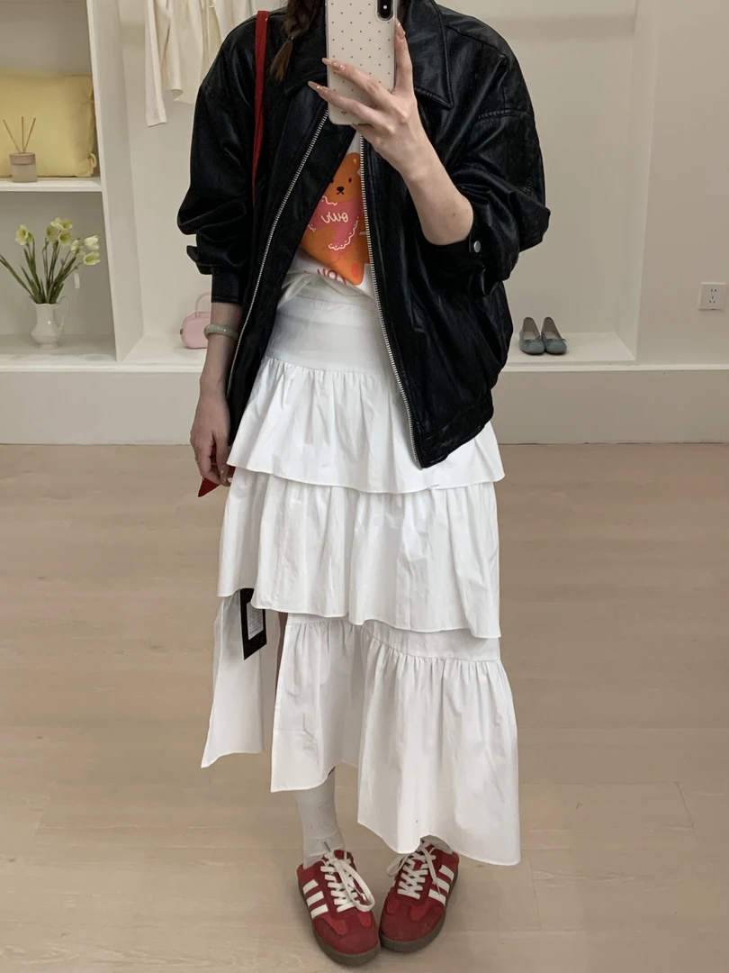 『李木木』春款上新~~定染皮衣外套 5013