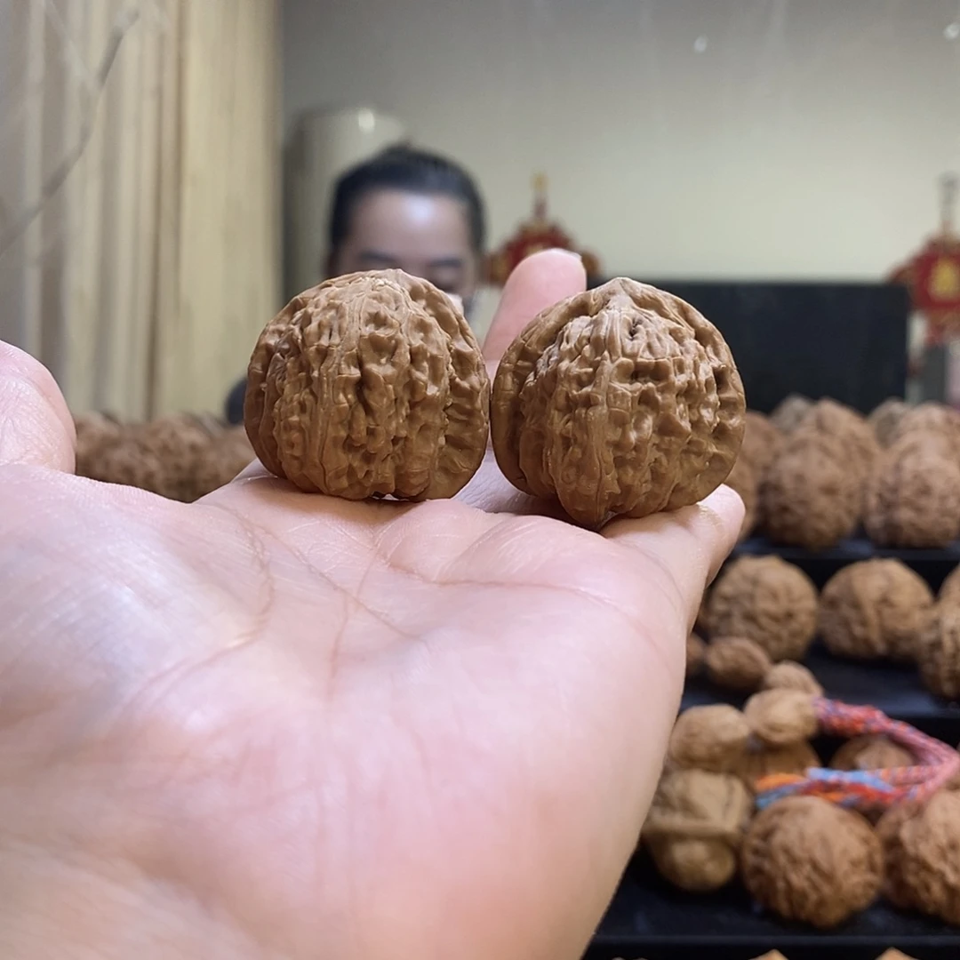把件文玩核桃33白狮子