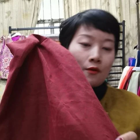 蚕丝1.6米龟文香云纱布料红