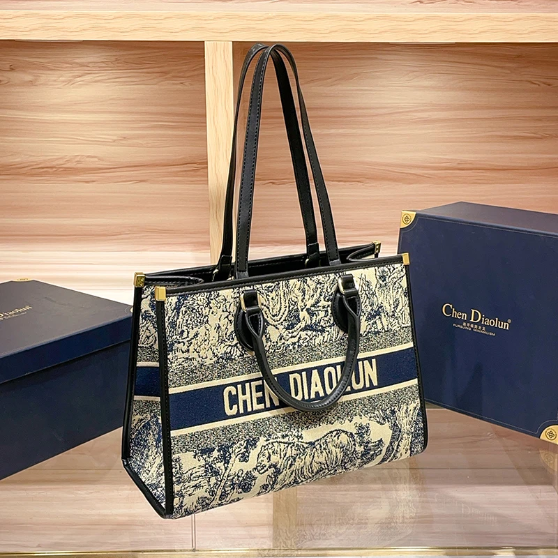 【万象撤柜】轻奢女包托特包包2025新款手提包送丝巾单肩腋下包