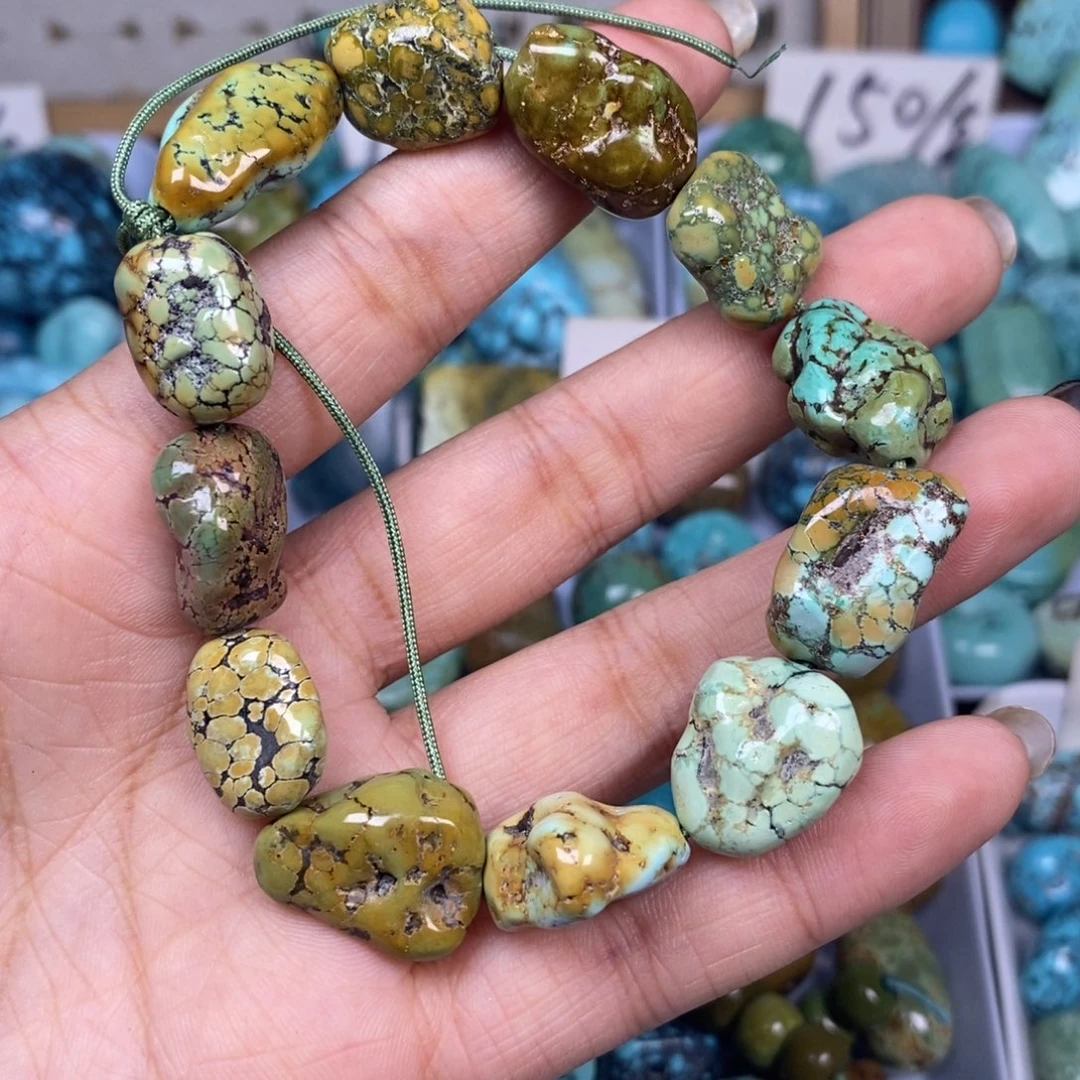 绿松石未镶嵌挂件