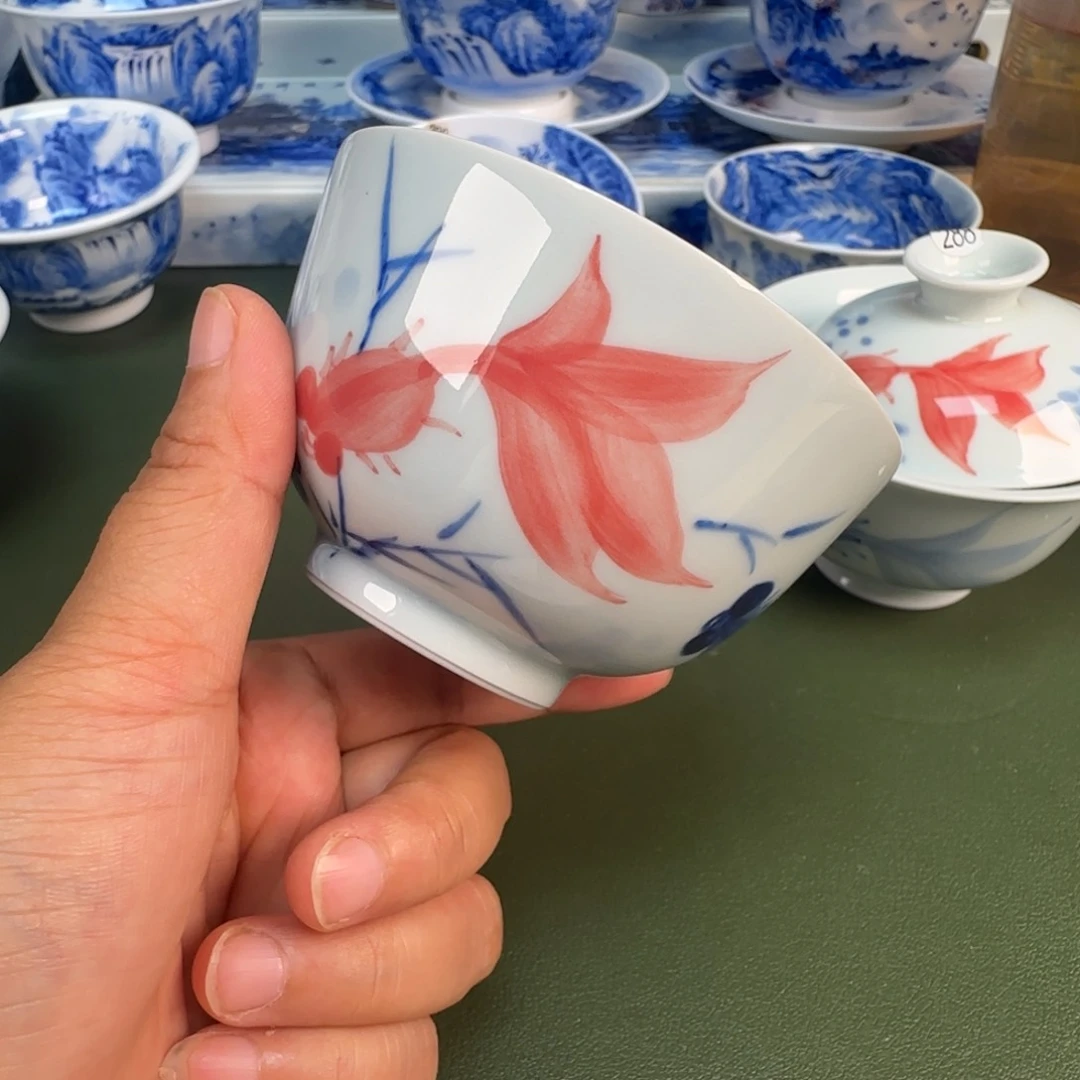 景德镇纯手绘茶具圆圆209