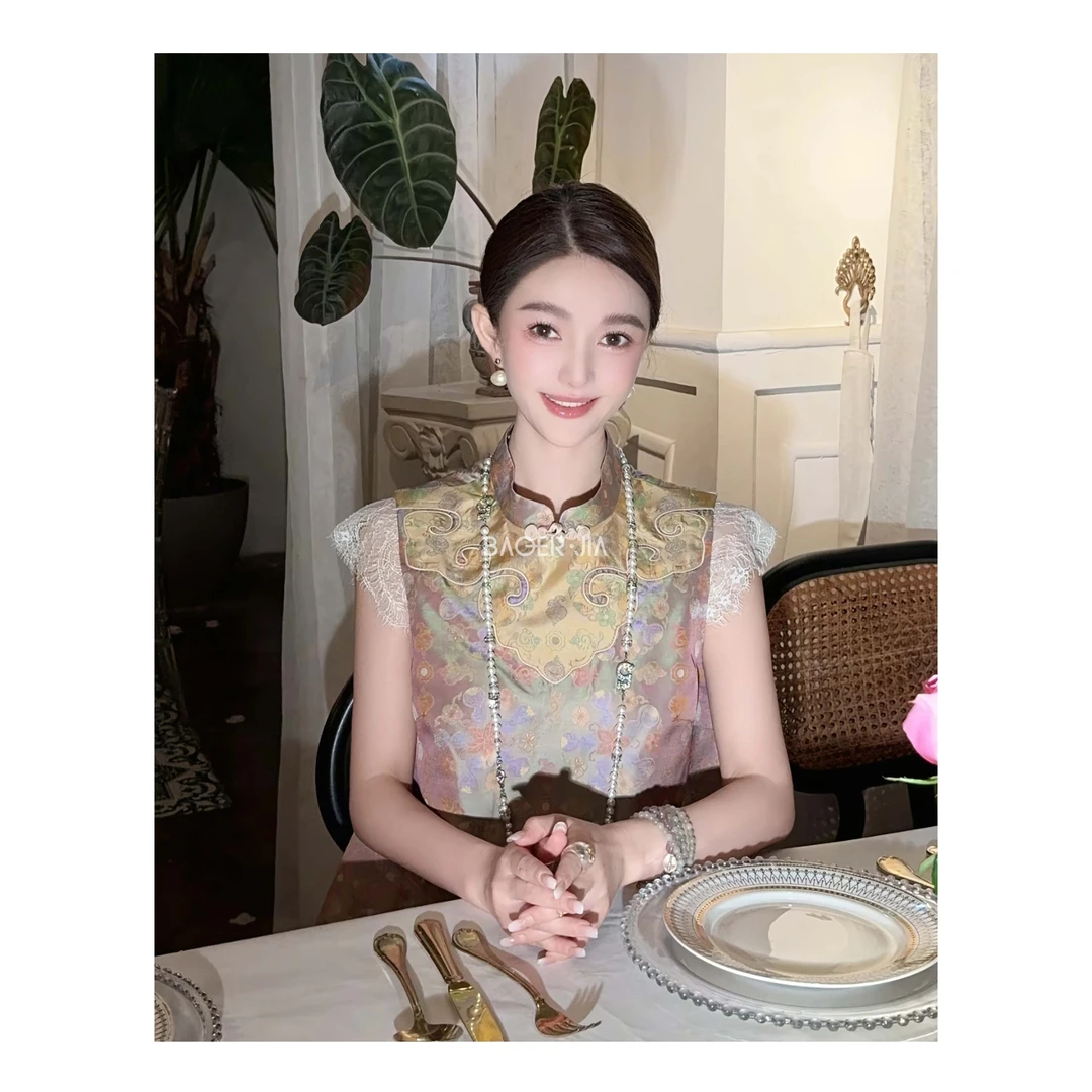 国潮-【传承张和才/如意皇冠】宝儿家含幂BE48225205蜀锦如意裙子