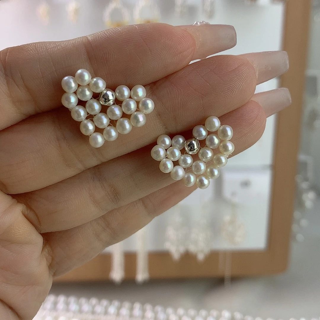 未镶嵌耳饰淡水珍珠