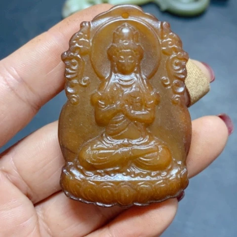 紫金钵盂菩提吊坠