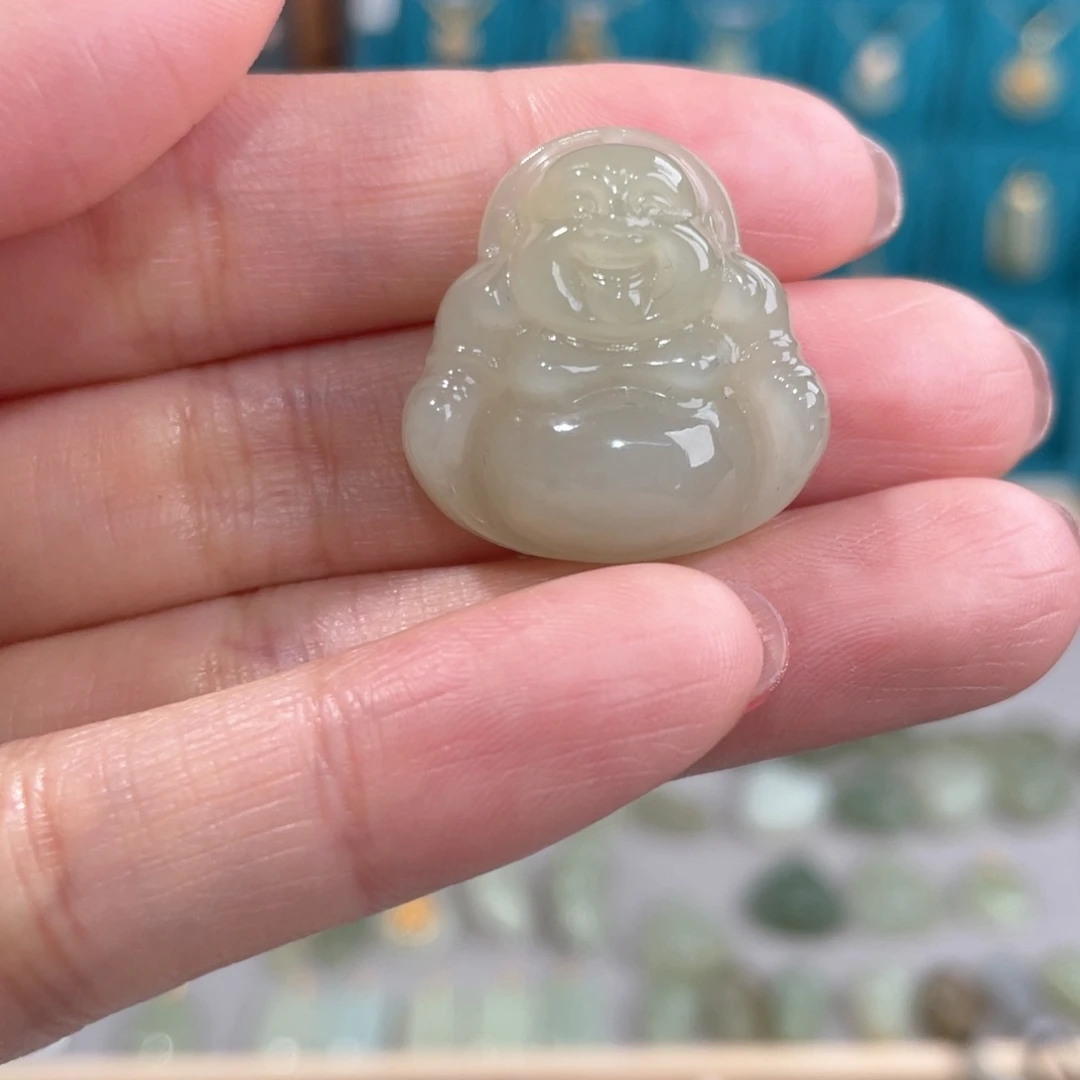 和田玉吊坠(不含链)未镶嵌笨**猪