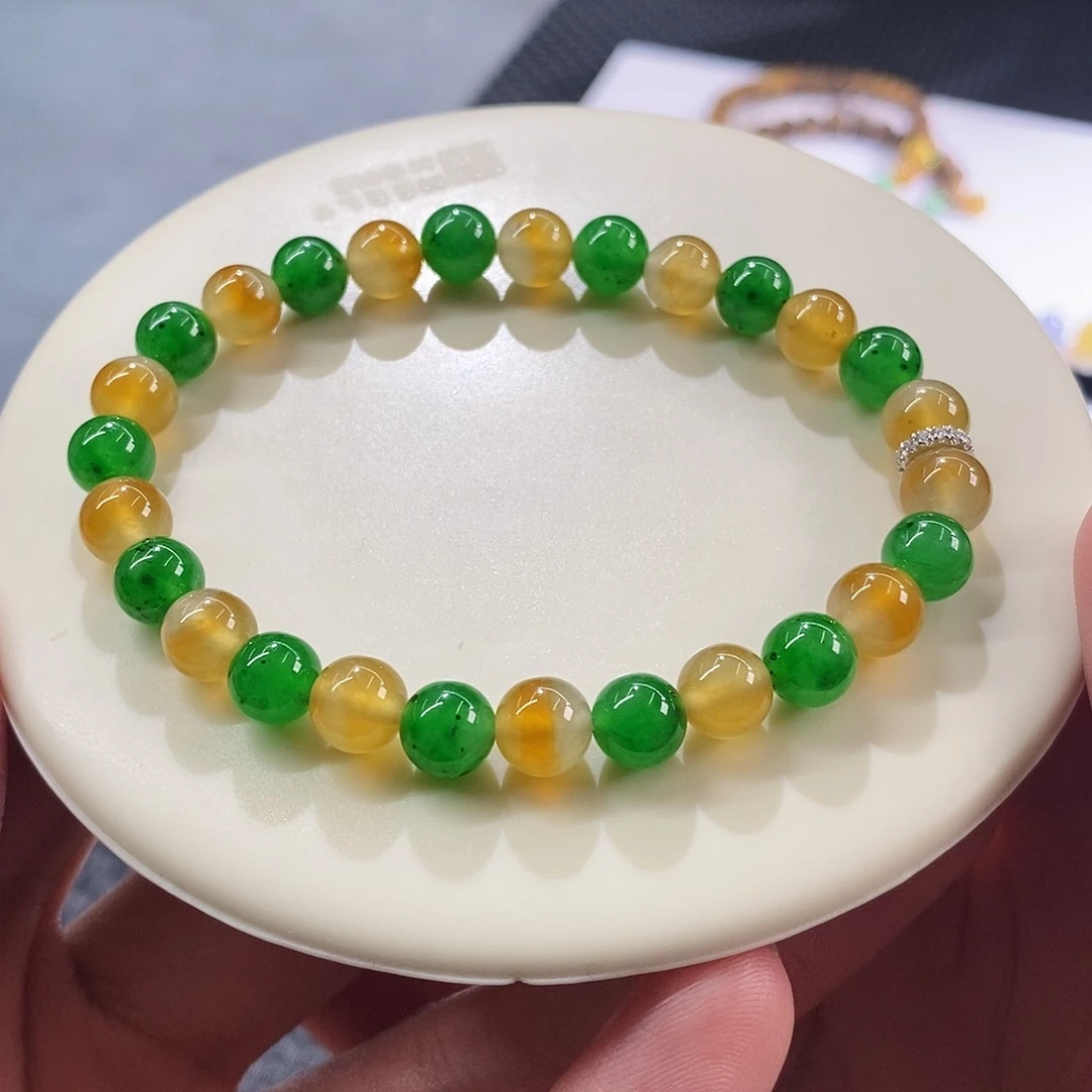 裸石翡翠鸳鸯手串