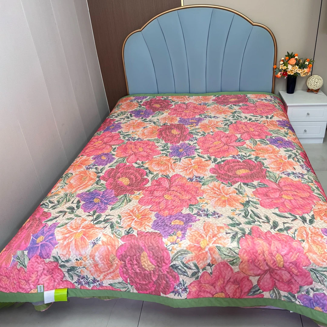 夏季冰丝床盖新款可水洗夏天空调席子床单垫床盖