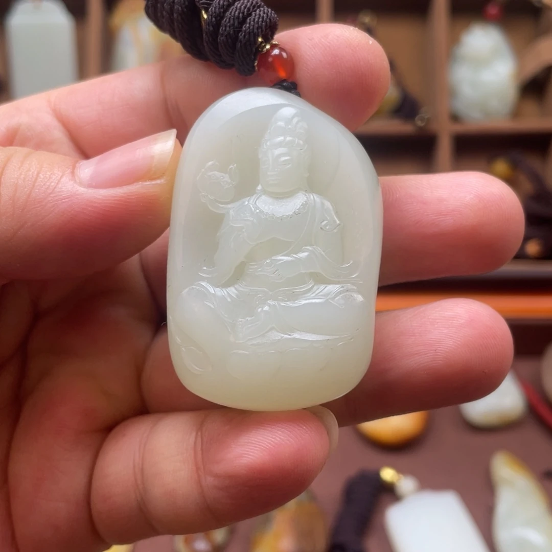 和田玉未镶嵌挂件