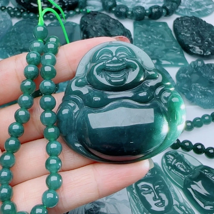 翡翠未镶嵌颈饰多样性发货天然A货翡翠