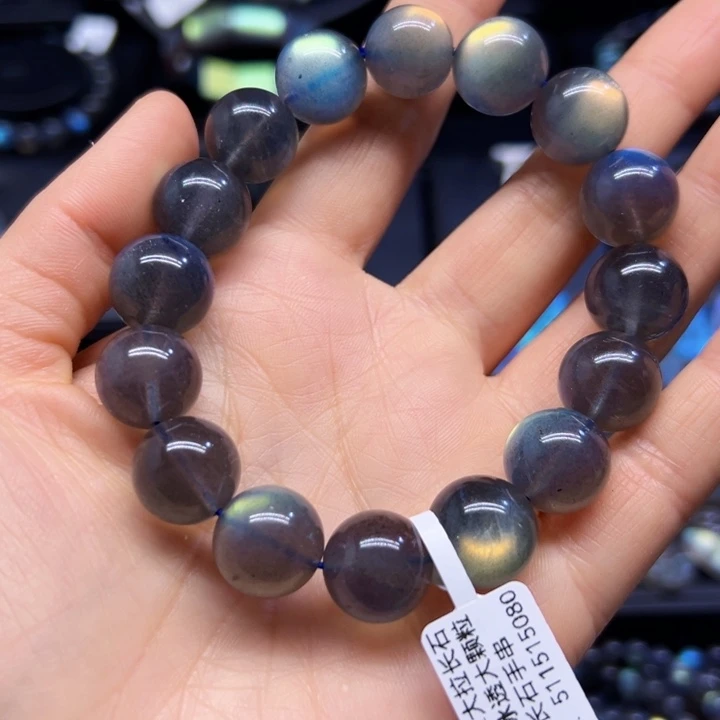 拉长石手串未镶嵌L*14左右