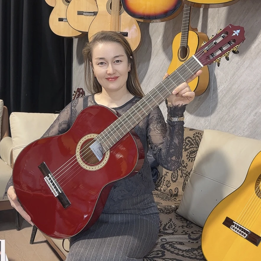 单板阿拉丁神灯牌古典吉他39寸