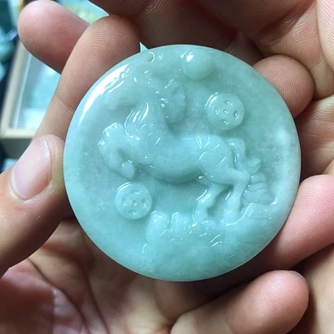 翡翠未镶嵌颈饰天然缅甸翡翠a货