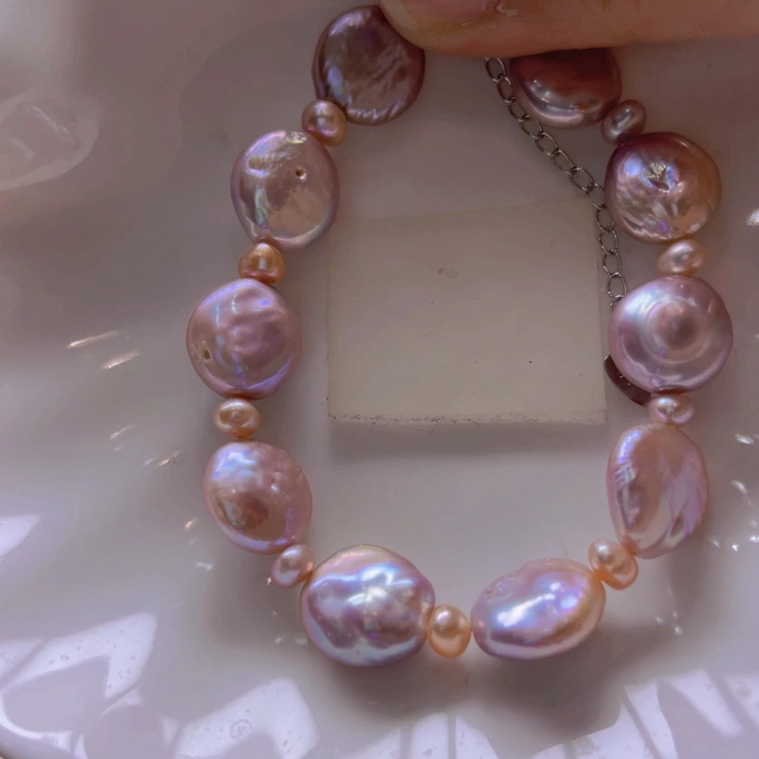 淡水珍珠手绳合金