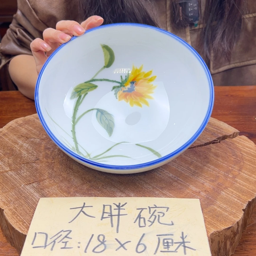 瓷片景德镇陶瓷手工手绘制作