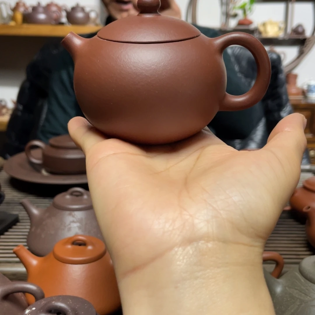 紫砂茶壶底槽青西施150CC