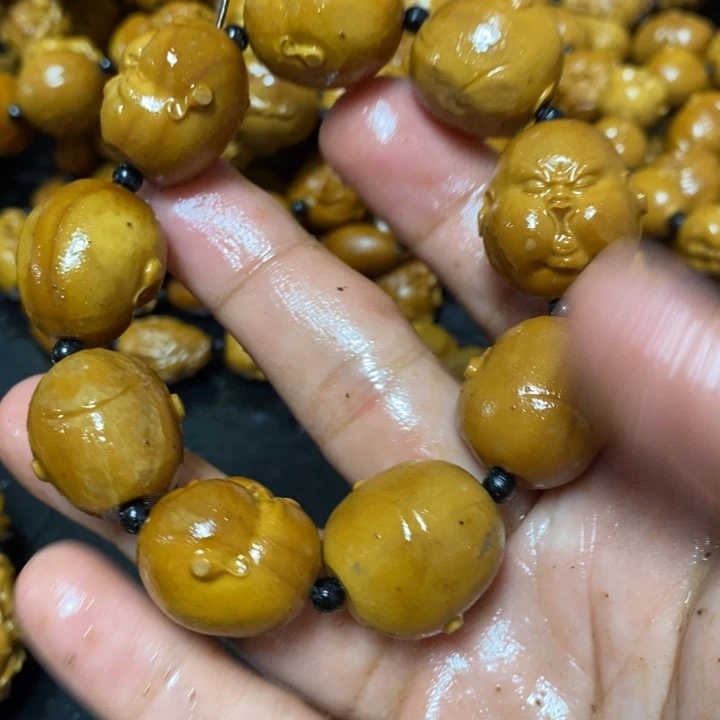 大***兔手串/手链橄榄核橄榄微瑕大百态