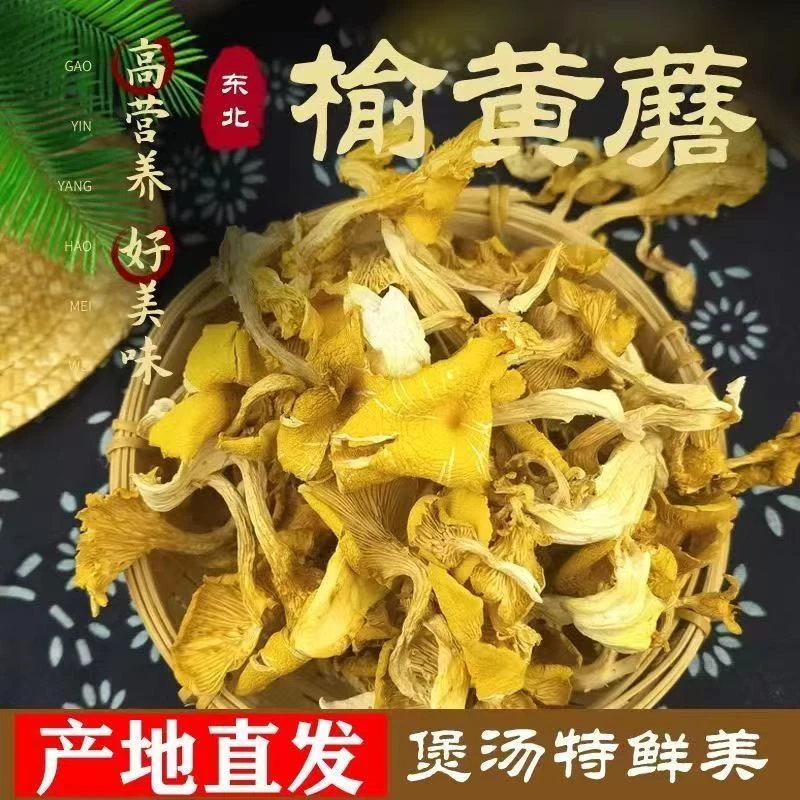 仙盘山【莎莎】去根新货东北榆黄蘑，香味浓郁，产地直发一斤装