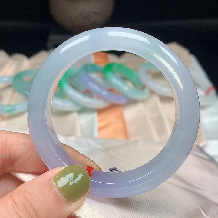 翡翠手镯未镶嵌正圈51.4