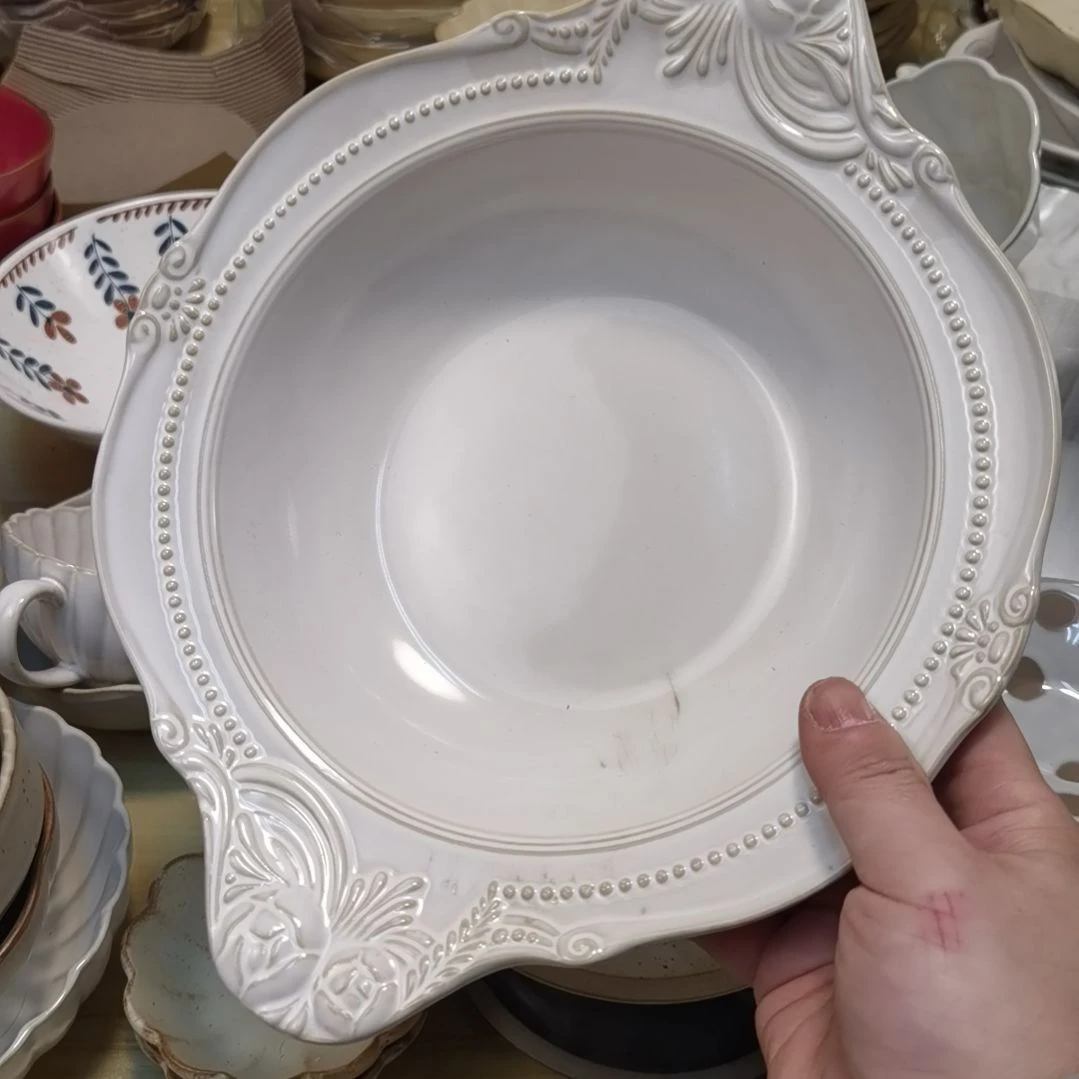 瓷片微瑕玫瑰大双儿一个