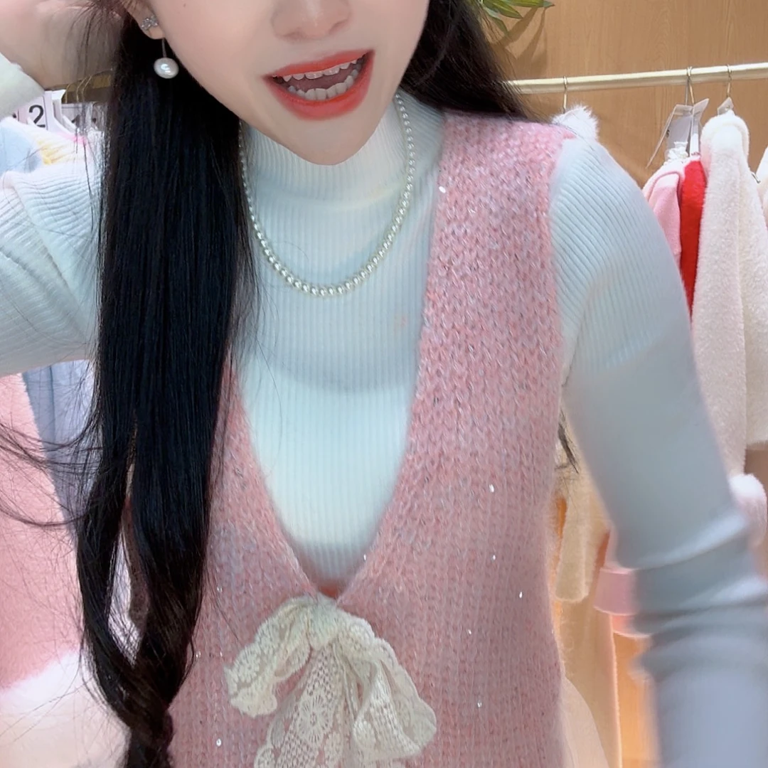羊羔毛女装新潮流女装新粉色套装