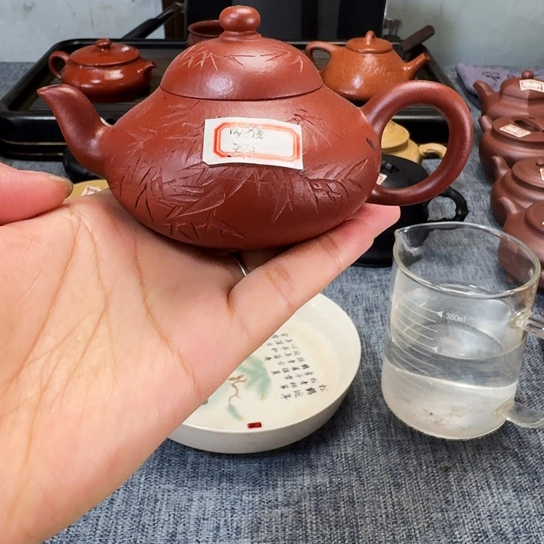 肥***子茶壶紫砂全手工紫砂壶梨形