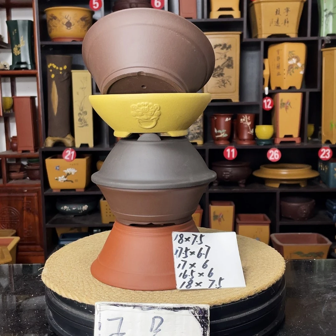 紫砂D-婉秋紫砂花盆