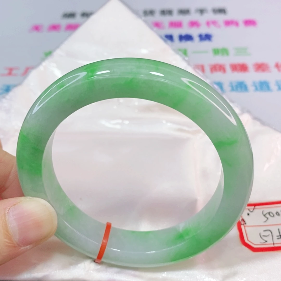 未镶嵌手镯翡翠57圈口正圈-高品质
