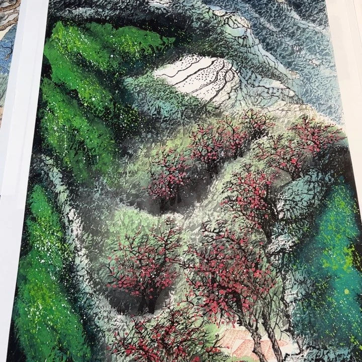 手绘作品全场放大漏出