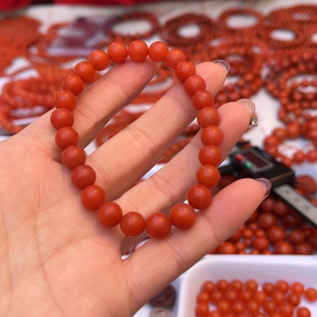 南红玛瑙手链未镶嵌花****花