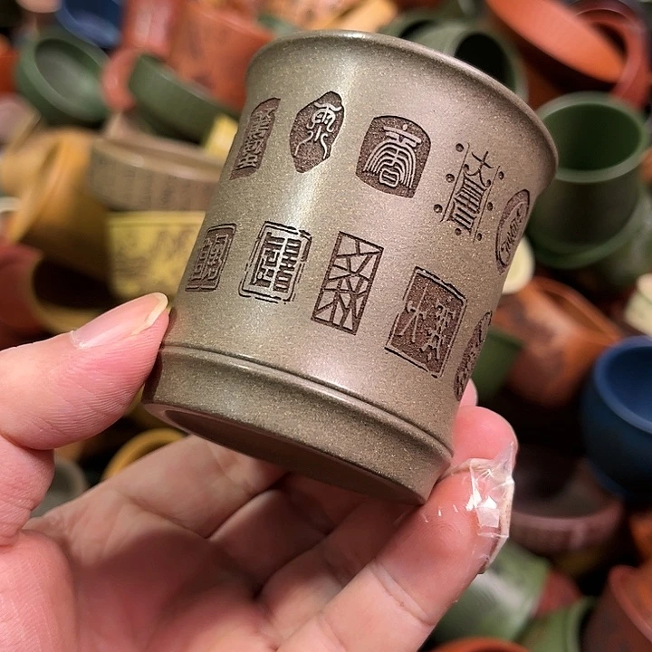 紫砂茶杯全手工紫砂主人杯