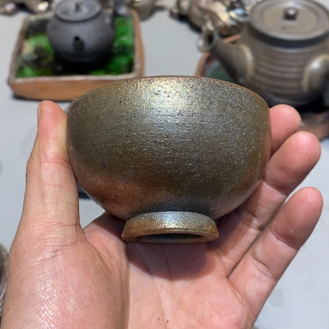 柴烧茶具陶瓷杯子