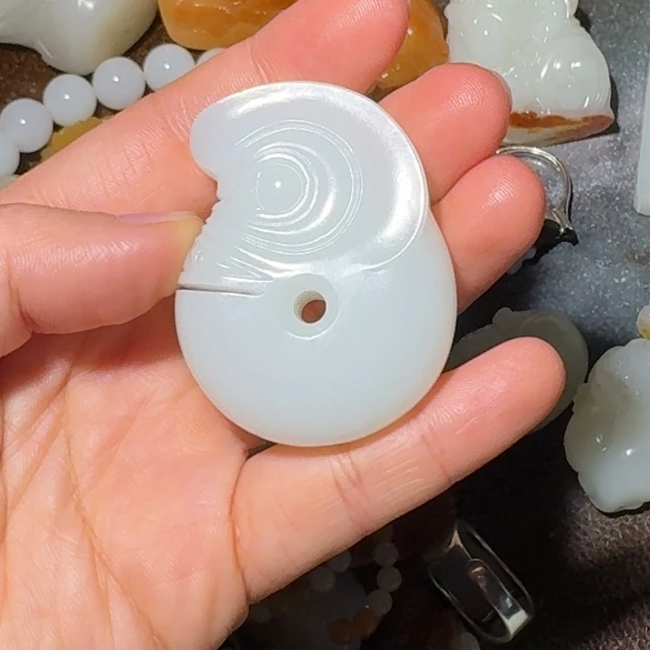 和田玉（白玉）戒指未镶嵌